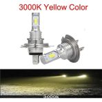Xiyu Shop H11 Stili 3000K Muxall H1 H3 H4 H7 H Hini Oto Motosiklet LED Turbo Araba Far Ampülleri Motk 3000K 8000K 4300K (Yurt Dışından) - araba ampulü - Beyaz