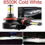 Xiyu Shop H11 Stili 4 Taraf 6500K 2 Adet H1 H3 H4 H7 H8 H11 Hb Hb Led Araba Farları Mw Lm Araba Sis Ampulleri Otomobiller Oto Lambası (Yurt Dışından) - Beyaz