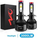Xiyu Shop H11 Stili Far Nao H7 LED Farlar H4 LED Ampul Araba H11 H9 H1 H3 Hb4 Hb H8 H Hw 8000LM 12V Işık Beyaz 6000K (Yurt Dışından) - araba ampulü