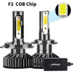 Xiyu Shop H11 Stili Koç Çipi Infitary H4 H7 Led Araba Far Ampul Lm H1 H3 H11 H13 H Hb Hbini Otomatik Sis Farı Far (Yurt Dışından) - Beyaz