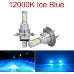 Xiyu Shop H3 Stili 12000K Mavi K H4 H7 H11 H16 LED Araba Far Ampülü 12V 80W Yüksek Güçlü Araba Sis Lambası K 6000K Otomatik Far Ampulleri Lm (Yurt Dışından) - araba ampulü - Beyaz