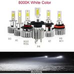 Xiyu Shop H3 Stili 2 Taraflı 8000K 2 Adet Lm Araba LED Turbo Far Ampulleri H Hb Hb3 H4 H7 H8 H9 H1 Mini Far Kiti Için Yüksek Kiriş Ampul Sis Lambası (Yurt Dışından) - araba ampulü - Beyaz