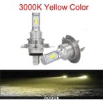 Xiyu Shop H3 Stili 3000K 2 Adet H4 H7 H11 H8 H Hb4 H Hb3 Mini Araba Far Ampülleri LED Lamba ile Lm Oto Sis Işığık 8000K (Yurt Dışından) - araba ampulü - Beyaz