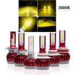 Xiyu Shop H3 Stili 3000K Pampsee H7 LED H4 LED H11 Araba Işık H3 H1 LED Far Hb3 Hb H8 H9 LED Ampuller 12V 8000K 6000K Lamk Ampul (Yurt Dışından) - araba ampulü - Beyaz