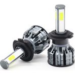 Xiyu Shop H3 Stili 4 Taraf Hot Sides H11 LED H7 LED Lm H1 H8 Hb Hb4 H3 H4 LED Far Ampülleri Canbuk 360 Derece 12V Araba Sis Farları (Yurt Dışından) - araba ampulü - Beyaz