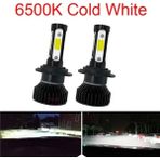 Xiyu Shop H3 Stili 6500K Siyah 4 Taraf Muxall LED Mini Araba Far 80W Lm 4 Yan Ar Ampul H4 H11 H4 Hk Otomatik Far Için Sis Farları (Yurt Dışından) - araba ampulü - Beyaz