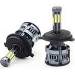 Xiyu Shop H3 Stili 8 Taraf Yeni Taraflar Araba LED Far Ampul H1 H7 H8 H9 H11 H4 LED Işık Canbus 60W Lm 6000K Süper Soğutma Hb3 Hb4 Otomatik Far (Yurt Dışından) - araba ampulü - Beyaz