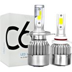 Xiyu Shop H3 Stili C6 Coolfox LED H4 H7 LED Far H1 H3 H11 H H27 Araba Ampulleri Oto Lamba 12V 6000K (Yurt Dışından) - araba ampulü - Beyaz