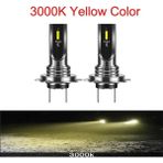 Xiyu Shop H8 Stili 3000K Altın Süper Parlak Mini Zes H7 H11 H4 H1 H3 Led Işıkları Araba Farları 80W 6000K Lm Ampul Otomobiller Için Luces Para Oto Sis Lambası (Yurt Dışından) - Beyaz