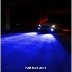 Xiyu Shop H9 Stili Koyu Mavi Otomatik Ön Sis Ampulleri Çift Renkli 55W H11 H3 H Hb Hb H27 LED Işıklar Beyaz Sarı Mavi Kırmızı Pembe (Yurt Dışından) - araba ampulü