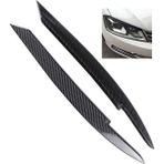 Xiyu Shop Karbon Fiber Tarzı Passat B7 Için Araba Far Göz Kapakları Kaşları Abs Far Lambası Sticker Kapak Trim Aksesuarları (Yurt Dışından)
