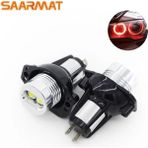 Xiyu Shop Kırmızı H7 Stili 2X10 W Bmw E60 E61 E63 E64 E70 X5 E71 X6 E82 E87 E89 Z4 E90 E91 M3 LED Canbus Angel Eyes Işık Far Lambası Mavi Beyaz (Yurt Dışından)