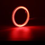Xiyu Shop Kırmızı Stil 60 mm 2 Adet Angel Eyes LED Oto Halo Halka Işık Araba Ampüller Cob Far Drl Gündüz Çalışan Işık Araba Styling Dekoratif Işıklar (Yurt Dışından)