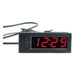 Xiyu Shop Kırmızı Stil Dc 12V Çok Işlevli Yüksek Hassasiyetli Saat Iç ve Dış Araç Sıcaklığı Pil Gerilimi Monitör Panel Metre Dıy Ayarlanabilir (Yurt Dışından)