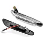 Xiyu Shop Kristal Beyazı-1 Duman Lens Dinamik Akan Led Dönüş Sinyali Yan Işaretleyici Işık Flaşör Lambası Bmw E90 E91 E92 E93 E60 E87 E82 E46 Aksesuarları (Yurt Dışından) - Renkli