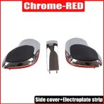 Xiyu Shop Krom Siver-Kırmızı 4 Otomatik Vites Topuzu Kolu Vites El Topu Vw Golf 6 7 R Gtı Passat B7 B8 cc R20 Jetta Mk6 Glı Chromematt Gümüş Dsg Logo (Yurt Dışından)