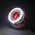 Xiyu Shop Mavi Stil 90MM 1 Adet Otomobil LED LED Angel Eye Angel Eye Circle Cob Otomobil LED Sis Lambası Otomobil Gün Işığı (Yurt Dışından) - araba ampulü - Beyaz