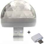 Xiyu Shop Mikro Usb'Li Lamba Mini Usb Renkli Atmosfer Işığı Araba Usb Parti Işığı Dj Led Rgb Iç Lamba Kulübü Disko Sihirli Sahne Etkisi Taşınabilir Işıklar (Yurt Dışından)