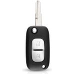 Xiyu Shop NE73 2 Düğme Stili Keyyou Düğmeler Uzaktan Çevirme Araba Anahtarı Kabuk Kılıf Fob Kapak Renault Clio Megane Kangoo 2 Modus HU83 Bıçak Araba Aksesuarları (Yurt Dışından)