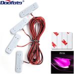 Xiyu Shop Pembe LED Araba Atmosfer Lambası Iç Oto Dıy Dekorasyon Gece Kapı Kase Işık Bmw E90 Mini Cooper Için Araba Dekorasyon Aksesuarları (Yurt Dışından) - araba atmosfer ışığı - Renkli