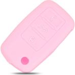 Xiyu Shop Pembe Tarzı Jingyuqin Silikon Araba Anahtarı Kapağı Volkswagen Vw Golf Bora Jetta Polo Mk4 Mk6 Passat B5 B6 Süper Tiguan Beetle 3b (Yurt Dışından)