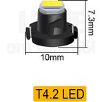 Xiyu Shop Pembe Tarzı T4.2-2835 LED Araba Ampulü Luces LED Para 1 Led'ler Smd Oto Iç Yan Işık (Yurt Dışından) - araba sinyal ışığı - Renkli