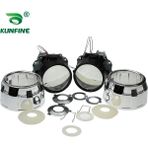 Xiyu Shop Rhdgümüş Kapak Stili ile 2 Adetlot Lhdrhd 2. Bi-Xenon Hıd Projektör Lens Örtüleri Araba Far Halojen Veya Xenon Ampul Için Araba Uzun Far (Yurt Dışından)