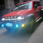 Xiyu Shop Sarı Stil Sarı 5 Lamba Araba Ön Izgara Işıkları Suv Pikap Gündüz Çalışan Lamba Otomatik Modifiye Sürüş LED Kartal Göz Işığı Raptor Tarzı Aksesuarlar (Yurt Dışından) - araba atmosfer ışığı - Renkli