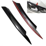 Xiyu Shop Siyah Stil Passat B7 Için Araba Far Göz Kapakları Kaşları Abs Far Lambası Sticker Kapak Trim Aksesuarları (Yurt Dışından)