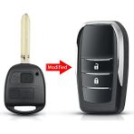 Xiyu Shop TOY43 2btn Tarzı Keyyou Modifiye Flip Araba Anahtarı Kabuk Kılıf Toyota Camry Rav4 Corolla Prado Yarıs Yedek Düğmeler Kesilmemiş TOY43 Bıçak (Yurt Dışından)