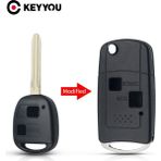 Xiyu Shop Turuncu Tarzı Toyota Camry Rav4 Corolla Prado Yarıs Dropship Için Keyyou 2 Düğme Uzaktan Anahtarlık Durumda (Yurt Dışından)
