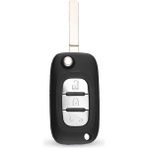 Xiyu Shop Va2 3 Düğme Stili Keyyou Düğmeler Uzaktan Çevirme Araba Anahtarı Kabuk Kılıf Fob Kapak Renault Clio Megane Kangoo 2 Modus HU83 Bıçak Araba Aksesuarları (Yurt Dışından)