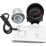 Xiyu Shop Yağ Basıncı Çubuğu Stili 52MM Gösterge 12V Su Sıcaklığı Yağ Sıcaklık Göstergesi Yağ Basın Yakıt Volt Göstergesi Hava Yakıt Oranı Boost Egzoz Sıcaklığı Araç Ölçer Siyah Kabuk (Yurt Dışından)
