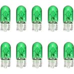 Xiyu Shop Yeşil Ar T10 Halojen W5W Takozlar 12V 5W Xexon Sinyal Lambası Beyaz Gösterge Işığı Okuma Işığı Gümrükleme Lambası Araba Işıkları (Yurt Dışından) - araba sinyal ışığı - Renkli