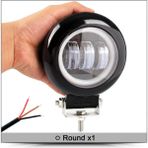 Xiyu Shop Yuvarlak X1 Stili 5 Inç Led Çalışma Işığı Bak Beyaz Taşkın Işın Araba 4X4 Offroad Kamyon Tekne Uaz Atv 12V 24V Led Angel Eyes Sürüş Işıkları (Yurt Dışından) - Renkli