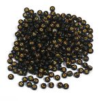 XJHDS 500 adet Akrilik Harf Boncukları 4 x 7 mm, Karışık Renkler Düz Yuvarlak Alfabe Boncukları Kendin Yap Takı Yapımı, Bileklik, Kolye, Çocuk El Sanatları için