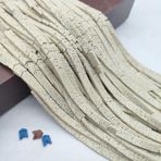 XJHDS 6 x 8 mm, 55 adet lav taşı boncukları, derin mavi, volkanik kaya boncukları, lav boncukları, takı yapmak için lav boncukları, el sanatları kolye bilezikler için