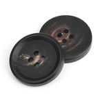 XJHWD 15-28MM 30 adet siyah çiçek 4 göz düğmesi gerçek boynuz düğmeleri ceket gömlek gerçek manda boynuz Blazer düğmeleri takım elbise düğmeleri erkekler/kadınlar için