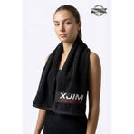 XJIM %100 Pamuk 50x100 Siyah Spor Sporcu Havlusu Fitness Antrenman Gym Boks İçin Ter Emici Havlu Yumuşak