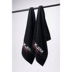 XJIM 2'li %100 Pamuk 50x100 Siyah Spor Sporcu Havlusu Fitness Antrenman Gym Golf Boks Havlusu Ter Emici
