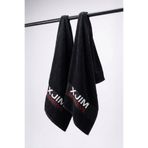 XJIM 2'li %100 Pamuk Siyah Spor Sporcu Havlusu 30x100 Fitness Antrenman Gym Golf Boks Havlusu Ter Emici