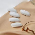 XJSDI 20 adet 40 x 15 mm Alien Reçine Zeytin Düğmeleri Koyu -Göz Düğmesi Hırkalar için Geçiş Düğmeleri Örgü Kaban için Geçiş Düğmeleri