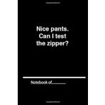 xkjhciur1820 nice pants can i test the zipper - 120 pages notebook for girl boy teen Weekly Meal Planner x