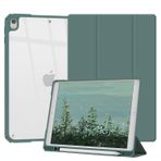 Xkladz iPad Air 3. Nesil ile Uyumlu Kılıf, iPad Pro 10,5 inç 2017 Kalem Tutuculu Kılıf, iPad Air 3. Nesil 10,5 inç 2019 için Stand Şeffaf Arka Kapak, Otomatik Uyku/Uyanma, Koyu Yeşil