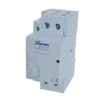 Xkoren 40A 2 Kutup 220V Ac 1No 1Nc Modüler Kontaktör (Sessiz)