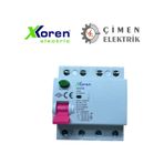 Xkoren 4X40a 300Ma 6Ka Kaçak Akım Rölesi Xkr64p-300-40