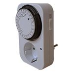 XKOREN Priz Tipi Mekanik Analog Zaman Saati 24 Saat Günlük Programlama 15 Dk Zaman Aralığı Tak Kullan 3500W 220-240V