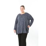 XL Modam KADIN LİKRALI VİSKON TAŞLI BÜYÜK BEDEN TUNİK