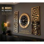 XL MODERN AYNA PLEKSİ DUVAR SAATİ DUVAR DEKORU 3 LÜ SET