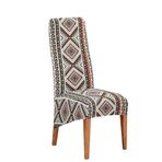 XL Yemek Sandalyesi Kılıfları Geometrik Baskı Evrensel Gerilebilir Yıkanabilir Koruma Yüksek Sırtlı Sandalyeler için Etnik Stil 6'lı Set 1-8 Parça Ev Dekoru için Mükemmel.
